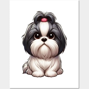 Cute Shih Tzu Posters and Art